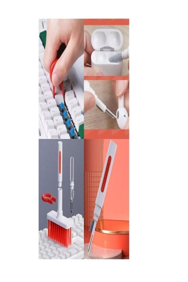 Kulaklık Klavye Ekran Telefon Kamera Lens Temizleme Fırçası Kalem