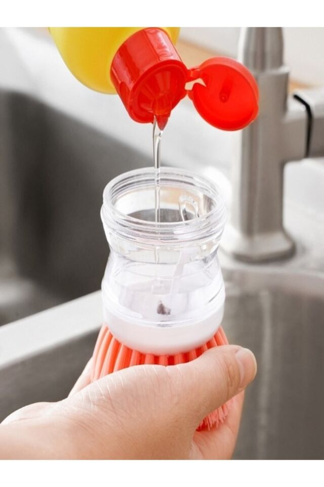 Deterjan Hazneli Bulaşık Yıkama Fırçası