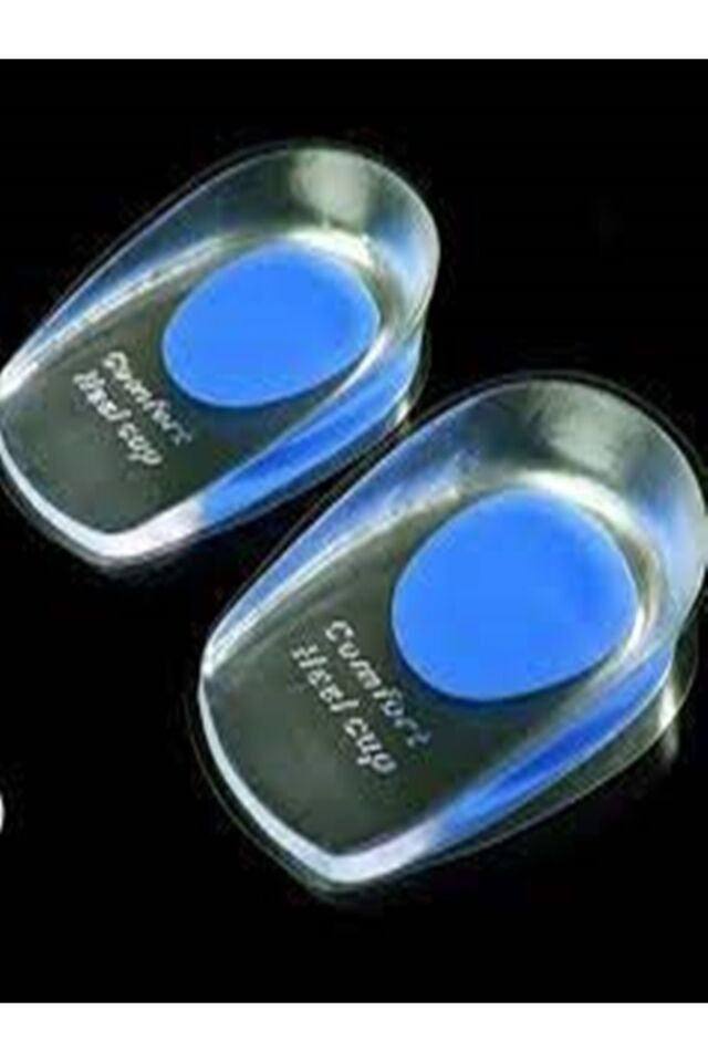 Gizli Taban Topuk Dikeni Yastığı Boy Uzatıcı Silikon Tabanlık Mavi