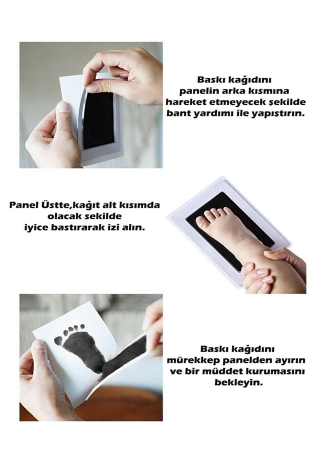 Bebek Baby El Ayak Izi Fotoğraf Çerçeve Seti
