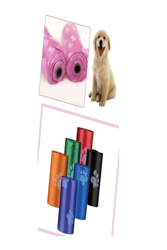 Köpek Tuvalet Kaka Poşeti Seti, Köpek Dışkı Poşeti Seti, Pratik Köpek Tuvalet Poşeti 4 Lü