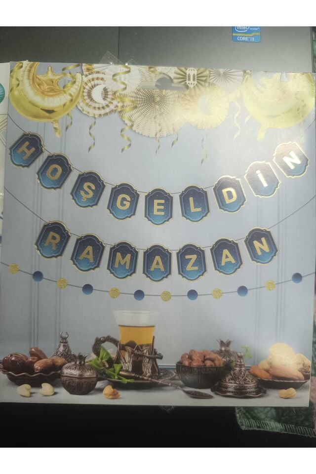 Hoşgeldin Ramazan Yazılı Banner Ramazan Süsleri Eid Mubarak