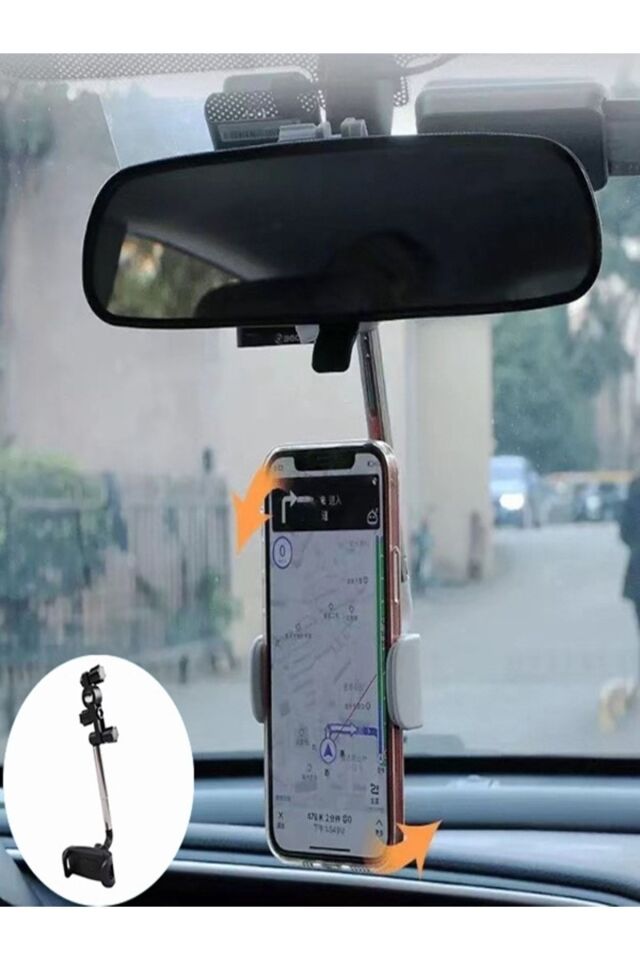 Araba Dikiz Aynasına Takılan Telefon Tutucu, Pratik Araç Içi Telefon Tutucu