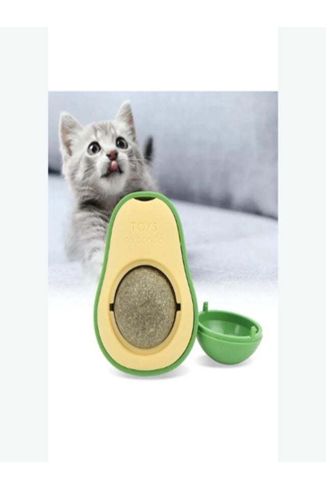 Doğal Kedi Nanesi (AVOKADO TASARIMLI KEDİ YALAMA TOPU) Avocado Catnip