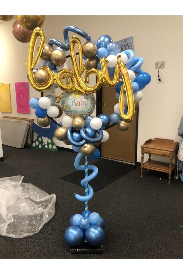 Daire Balon Standı 160 Cm Yuvarlak Ayaklı Stand Hulahop Balon Süsleme Standı Çubuklu Set