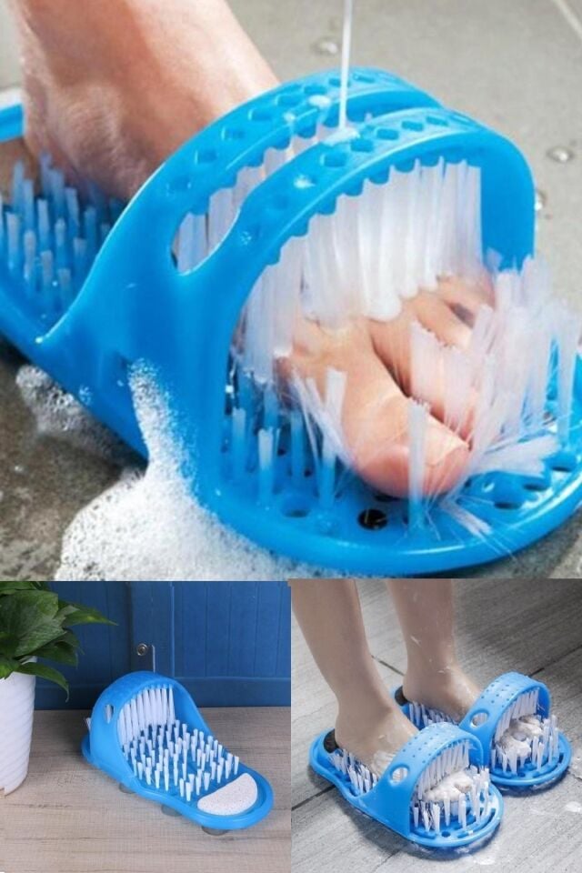 Ayağınızı Yıkarken Masaj Yapan Vantuzlu Yapısıyla Yere Düşmenizi Engelleyen Ayak Yıkama Terliği