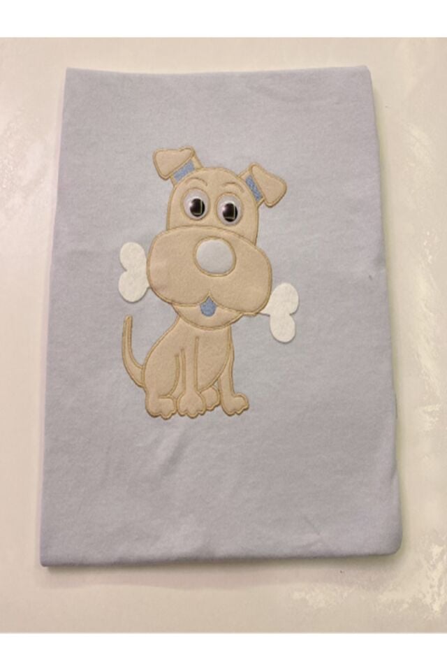 Penye Bebek Battaniyesi Yazlık Köpek Figürlü 85x95
