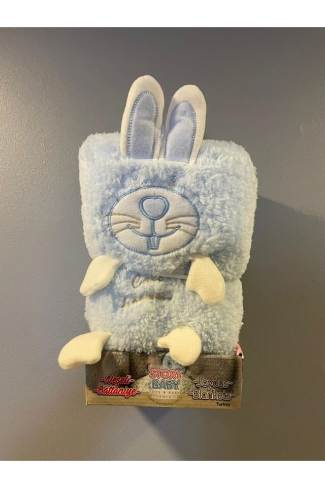 Figürlü Peluş Welsoft Bebek Çocuk Battaniyesi