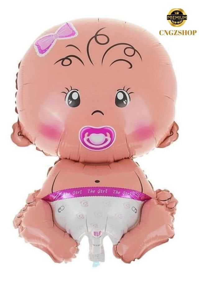 Sevimli Bebek Folyo Balonlarıyla Kutlama Zamanı