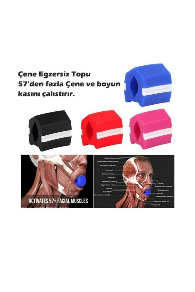 Çene Kası Topu Gıdı Azaltıcı Yanak Inceltici Çene Egzersiz Aleti