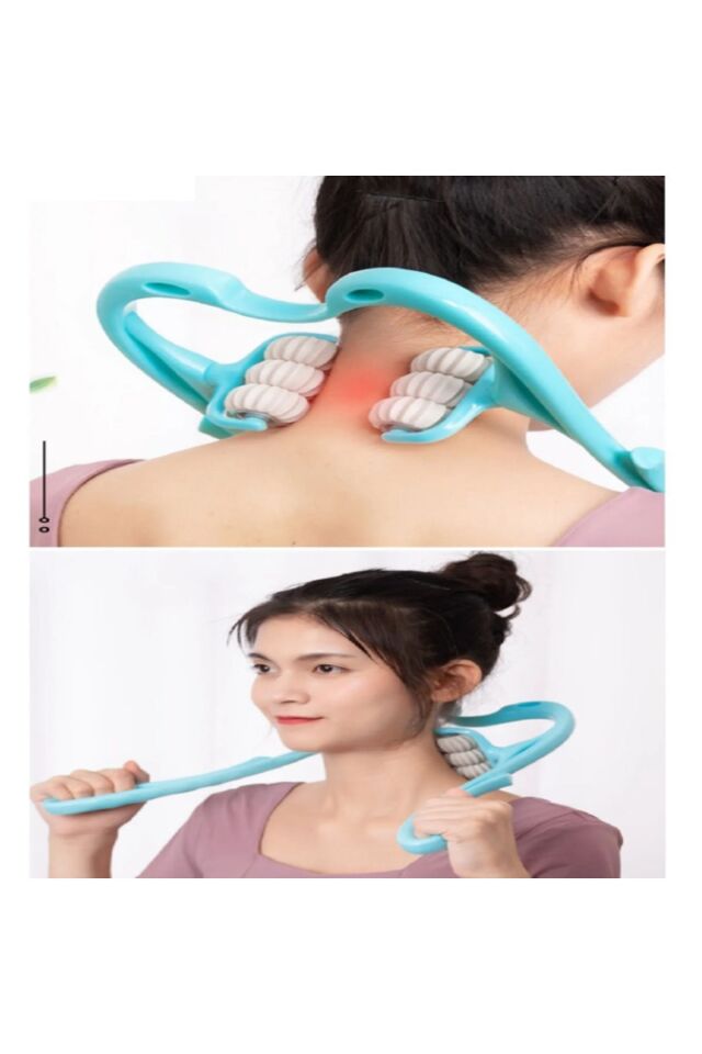 6 Tekerlekli Boyun Bacak Ayak Bel Masaj Aleti Çok Fonksiyonlu Manuel